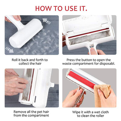 Pet Hair Remover Roller - Two Way Pet Hair Removal Tool