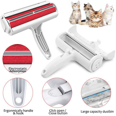 Pet Hair Remover Roller - Two Way Pet Hair Removal Tool