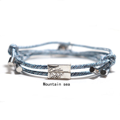 2pcs/Set Eternal Promise Magnetic Couple  Bracelet Adjustable For Lovers
